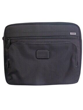 TUMI Black Alpha Laptop Cover with Front Zip Pocket 15"
